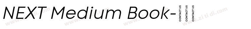NEXT Medium Book字体转换